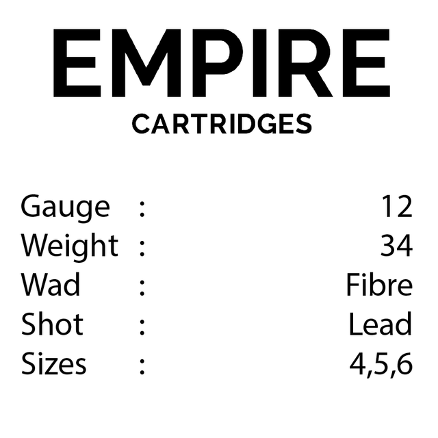 12 GAUGE - 36 GRAM - FIBRE WAD - LEAD SHOT