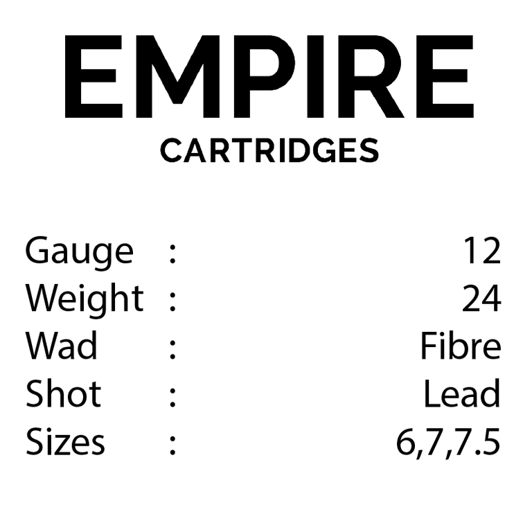 12 GAUGE - 24 GRAM - FIBRE WAD - LEAD SHOT